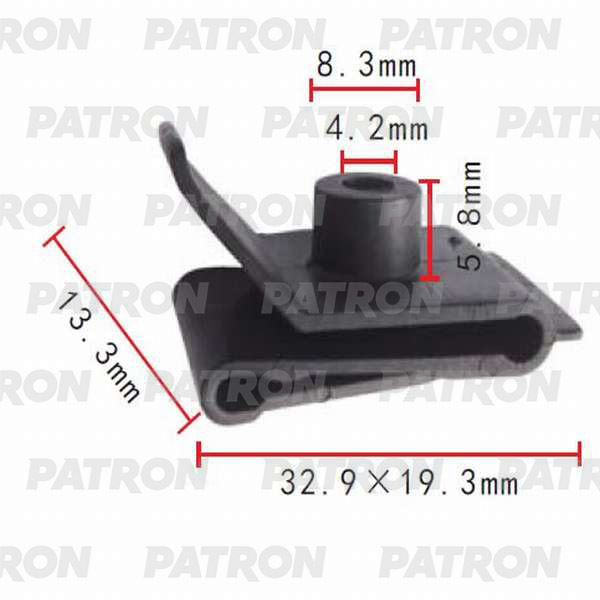 Клипса пластмассовая PATRON P37-0020