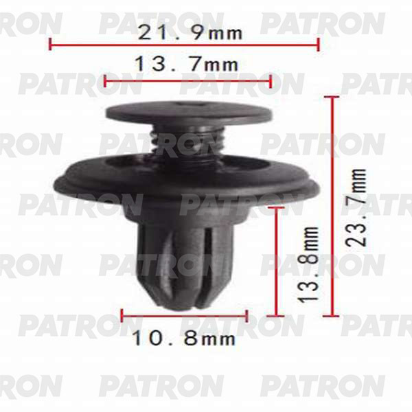 Клипса пластмассовая PATRON P37-0022