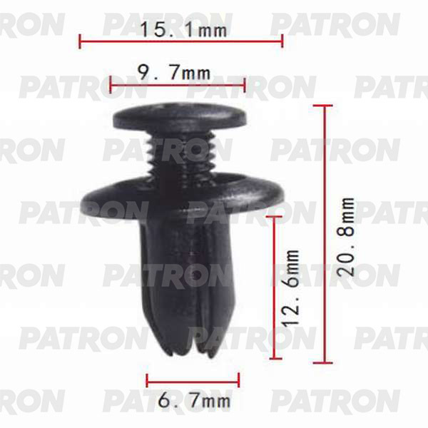 Клипса пластмассовая PATRON P37-0024