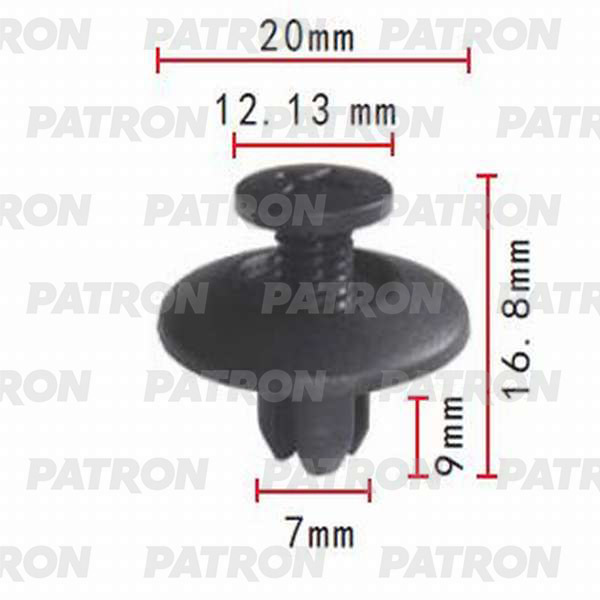 Клипса пластмассовая PATRON P37-0025