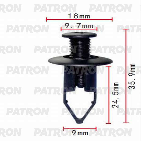 Клипса пластмассовая PATRON P37-0026