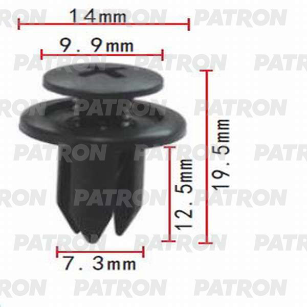 Клипса пластмассовая PATRON P37-0029