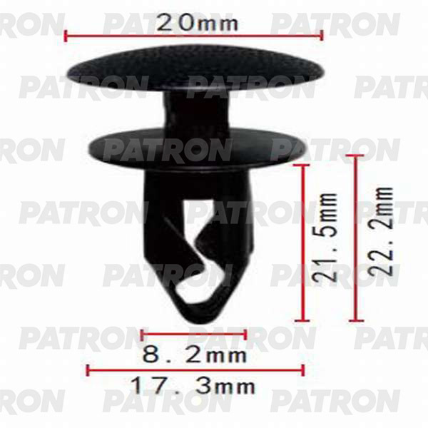 Клипса пластмассовая PATRON P37-0038