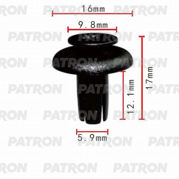 Клипса пластмассовая PATRON P37-0044