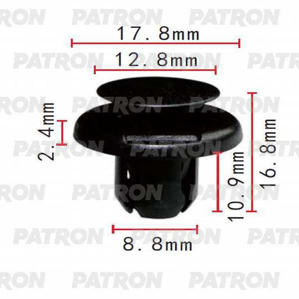 Клипса пластмассовая PATRON P37-0048