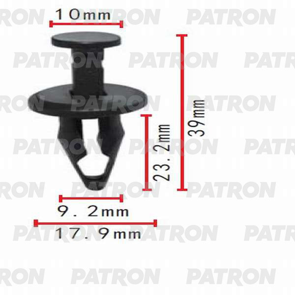 Клипса пластмассовая PATRON P37-0057