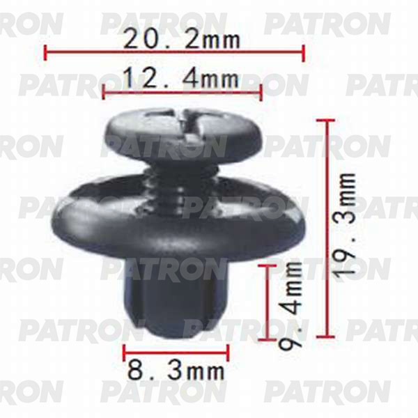 Клипса пластмассовая PATRON P37-0061