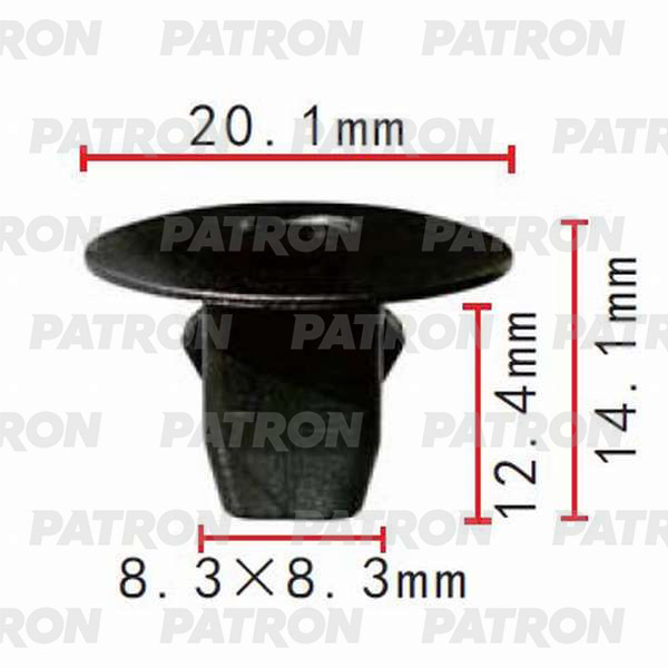 Клипса пластмассовая PATRON P37-0067