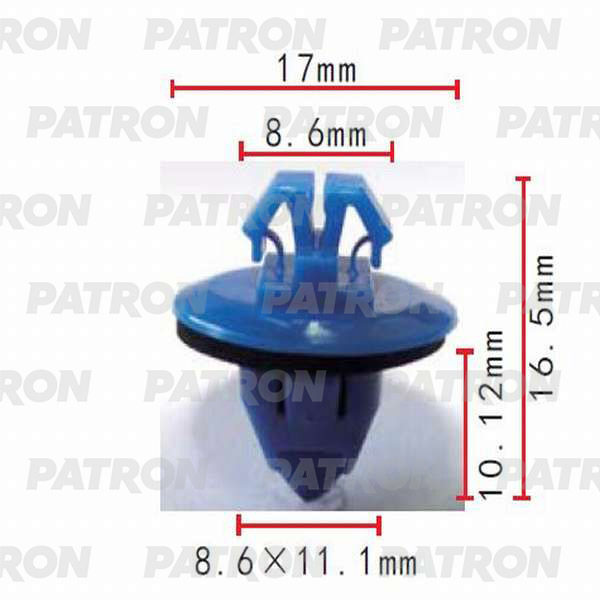 Клипса пластмассовая PATRON P37-0068