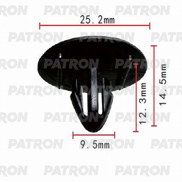 Клипса пластмассовая PATRON P37-0074