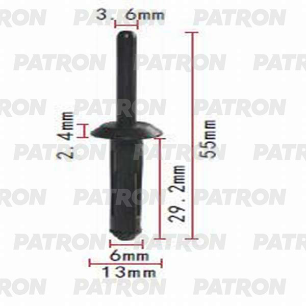 Клипса пластмассовая PATRON P37-0076