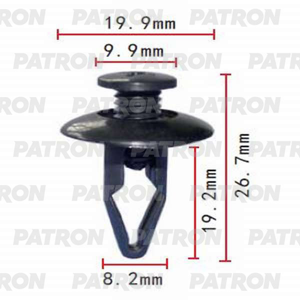 Клипса пластмассовая PATRON P37-0079