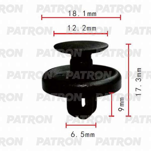 Клипса пластмассовая PATRON P37-0083