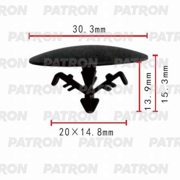 Клипса пластмассовая PATRON P37-0084