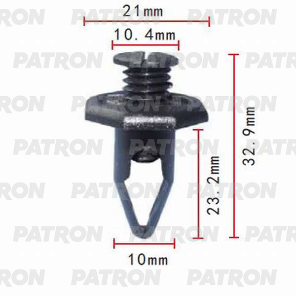 Клипса пластмассовая PATRON P37-0087