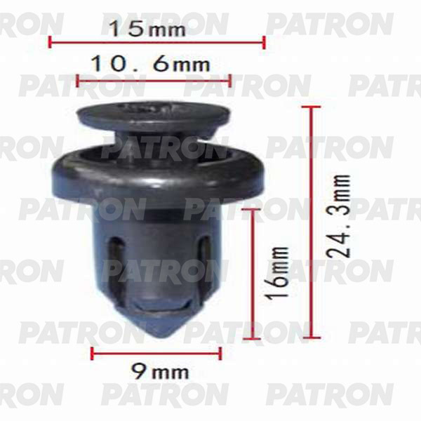 Клипса пластмассовая PATRON P37-0092