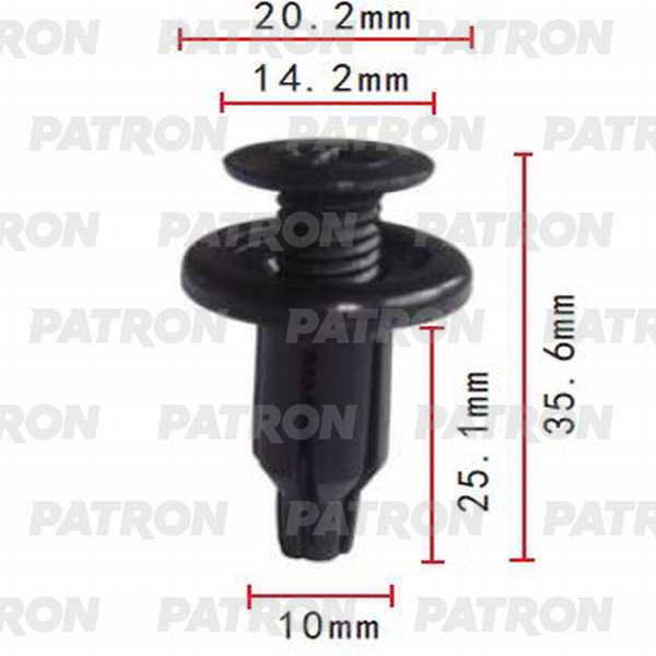 Клипса пластмассовая PATRON P37-0095