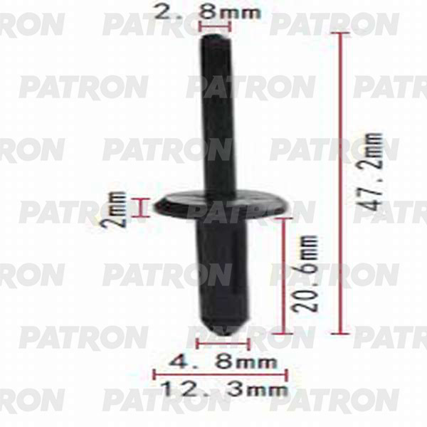 Клипса пластмассовая PATRON P37-0097