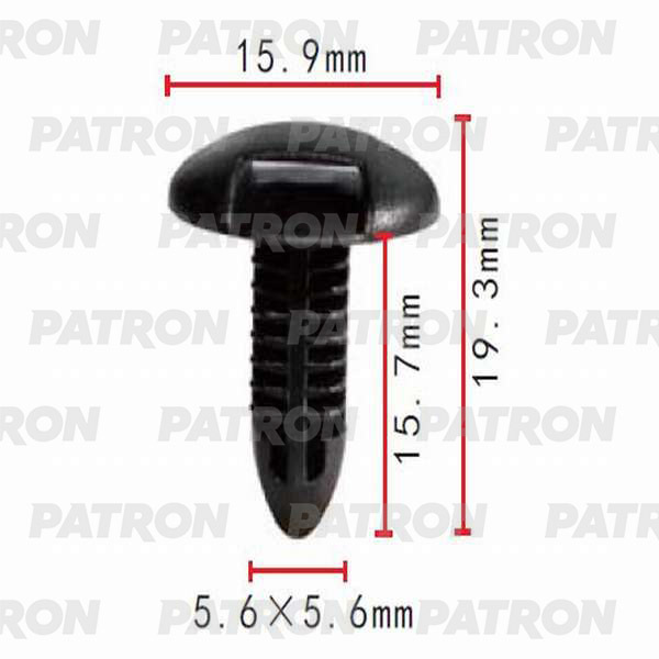 Клипса пластмассовая PATRON P37-0101