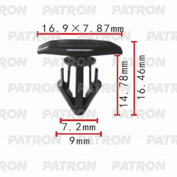 Клипса пластмассовая PATRON P37-0103