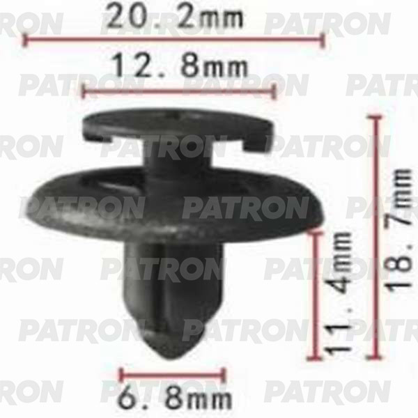 Клипса пластмассовая PATRON P37-0109