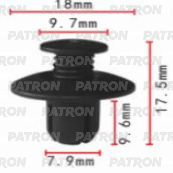 Клипса пластмассовая PATRON P37-0110