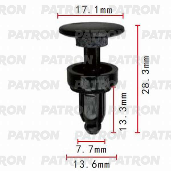 Клипса пластмассовая PATRON P37-0113