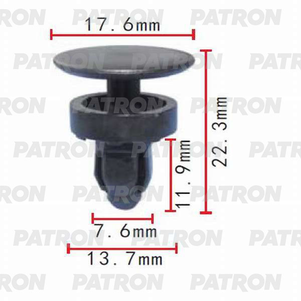 Клипса пластмассовая PATRON P37-0114