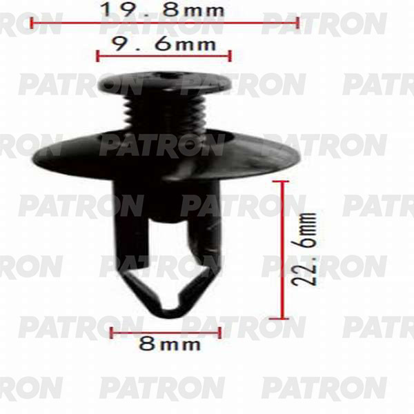 Клипса пластмассовая PATRON P37-0115