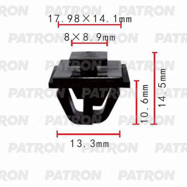 Клипса пластмассовая PATRON P37-0117