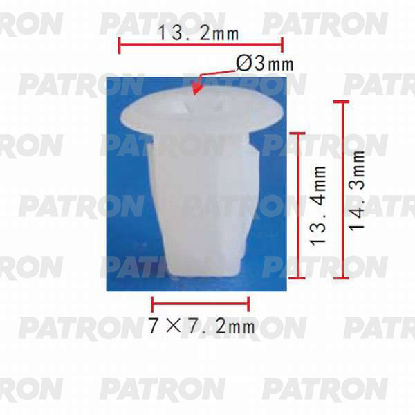 Клипса пластмассовая PATRON P37-0120