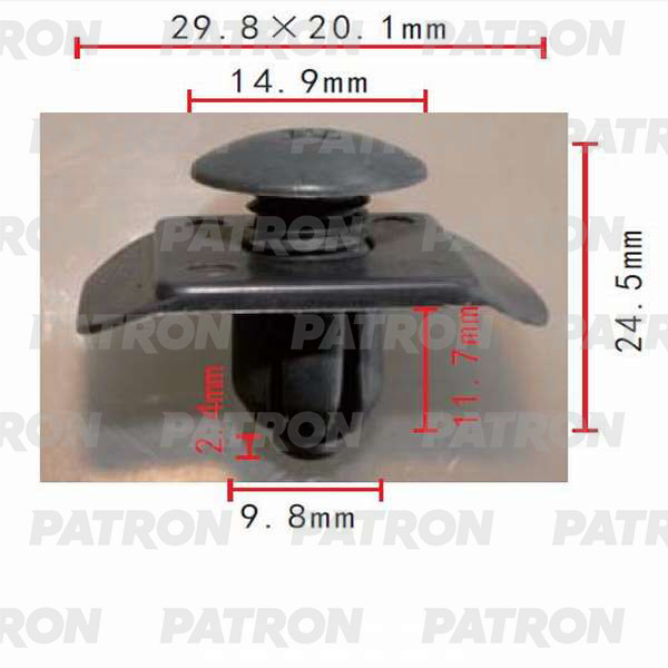 Клипса пластмассовая PATRON P37-0122