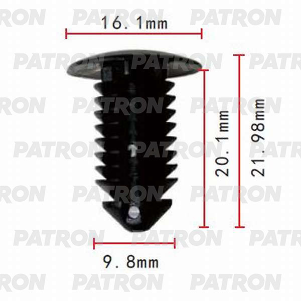 Клипса пластмассовая PATRON P37-0135