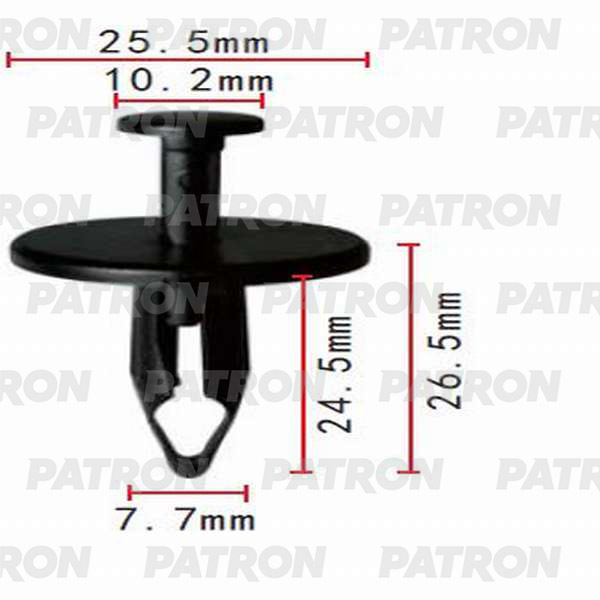 Клипса пластмассовая PATRON P37-0138