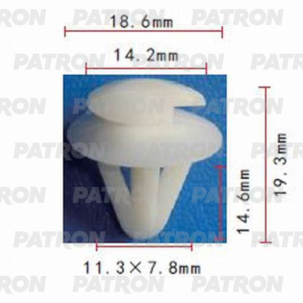 Клипса пластмассовая PATRON P37-0139