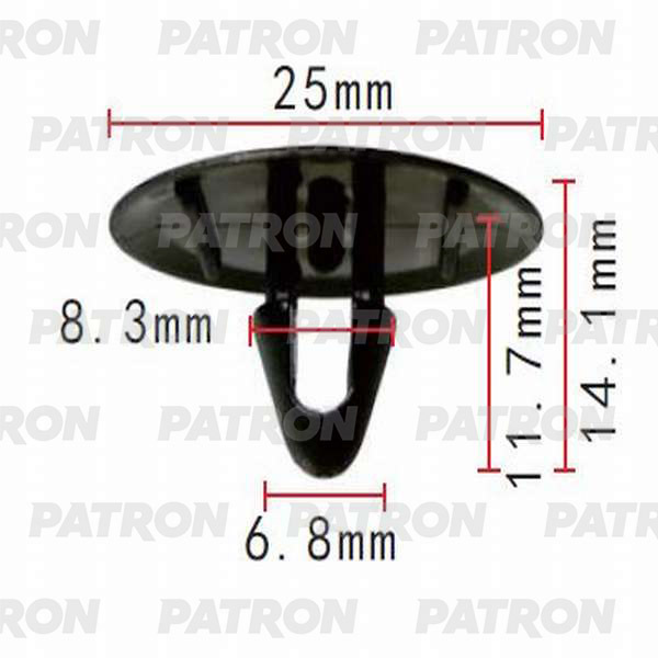 Клипса пластмассовая PATRON P37-0141