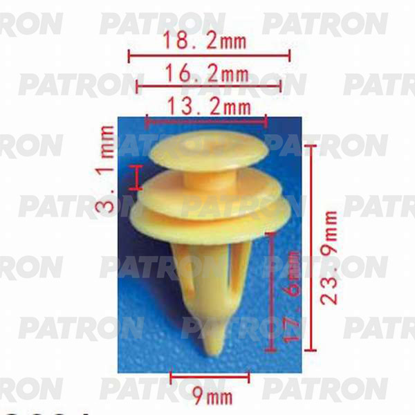 Клипса пластмассовая PATRON P37-0142