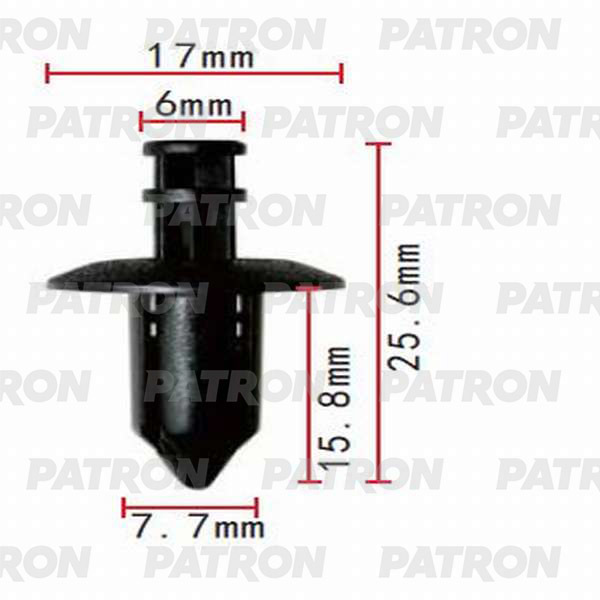 Клипса пластмассовая PATRON P37-0145