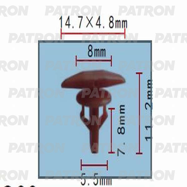 Клипса пластмассовая PATRON P37-0152