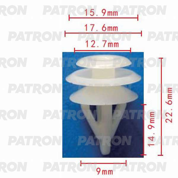 Клипса пластмассовая PATRON P37-0156