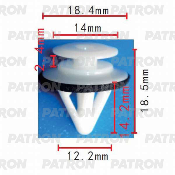 Клипса пластмассовая PATRON P37-0161