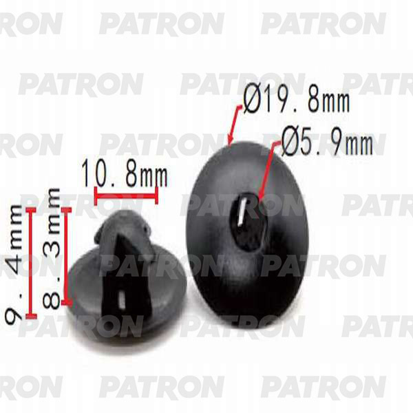 Клипса пластмассовая PATRON P37-0166