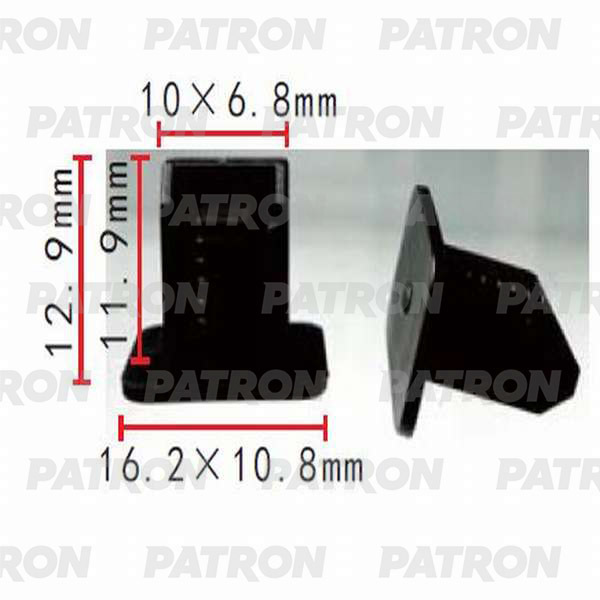 Клипса пластмассовая PATRON P37-0168