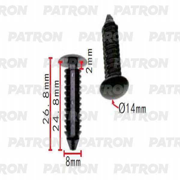 Клипса пластмассовая PATRON P37-0170