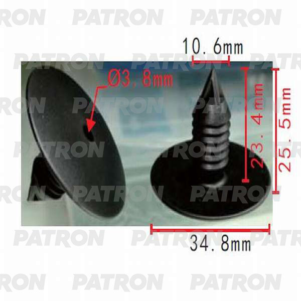 Клипса пластмассовая PATRON P37-0176