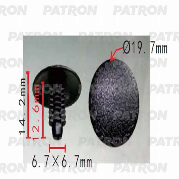 Клипса пластмассовая PATRON P37-0180