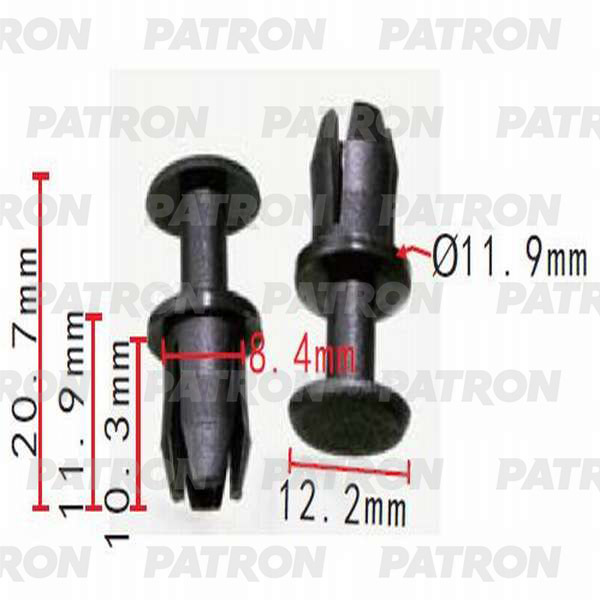 Клипса пластмассовая PATRON P37-0196