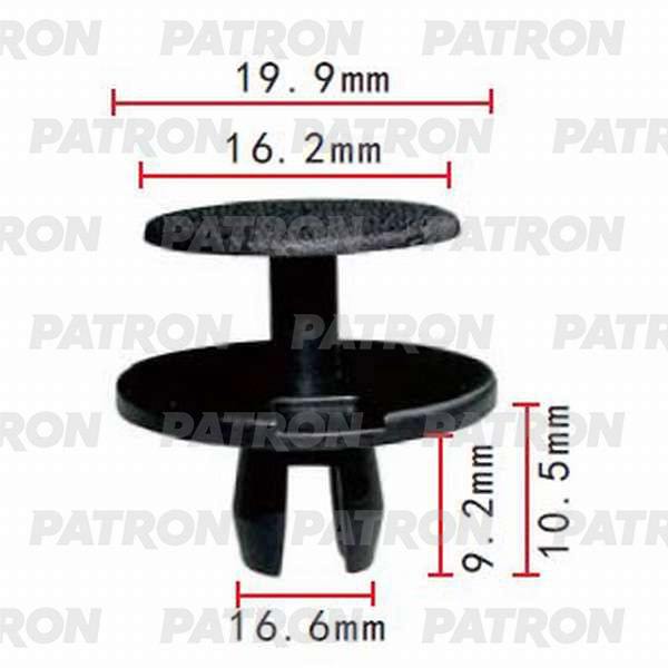 P37-0208 PATRON Клипса пластмассовая