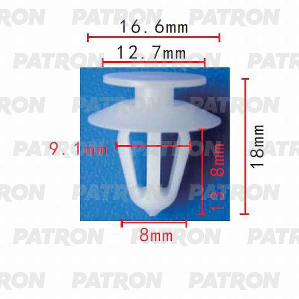 P37-0242 PATRON Клипса пластмассовая