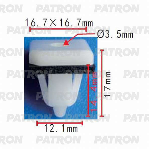 P37-0380 PATRON Клипса пластмассовая